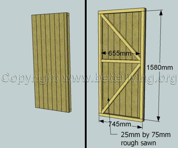 DIY Shed Door Plans