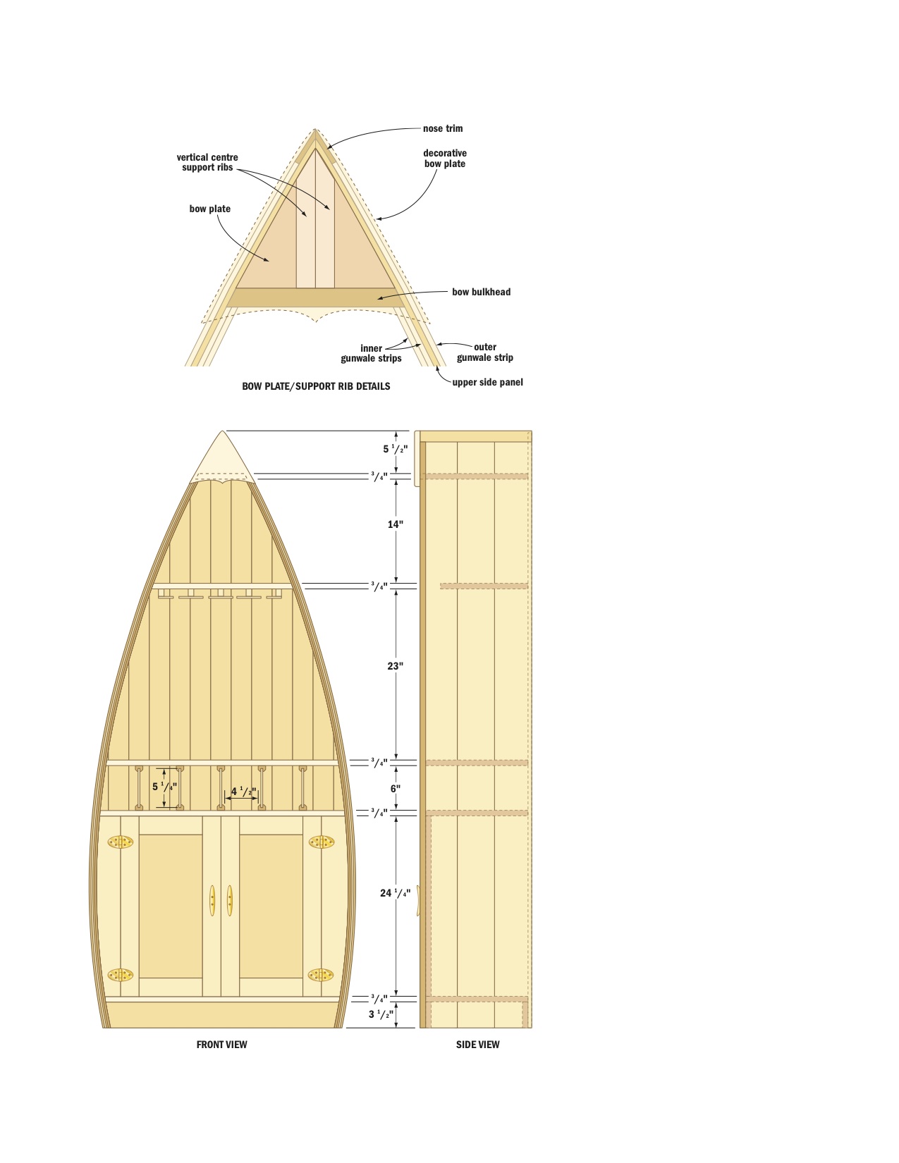 Boat Shaped Bookcase Plans