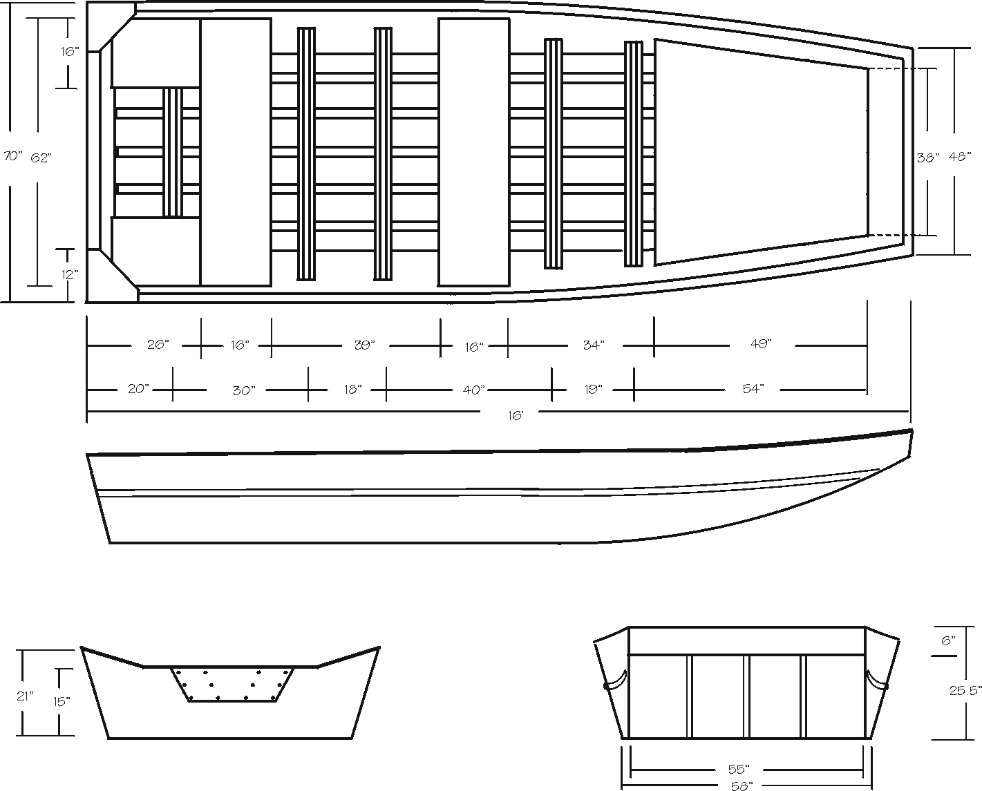 Boat Wooden Jon Boat Plans [How To &amp; DIY Building Plans]