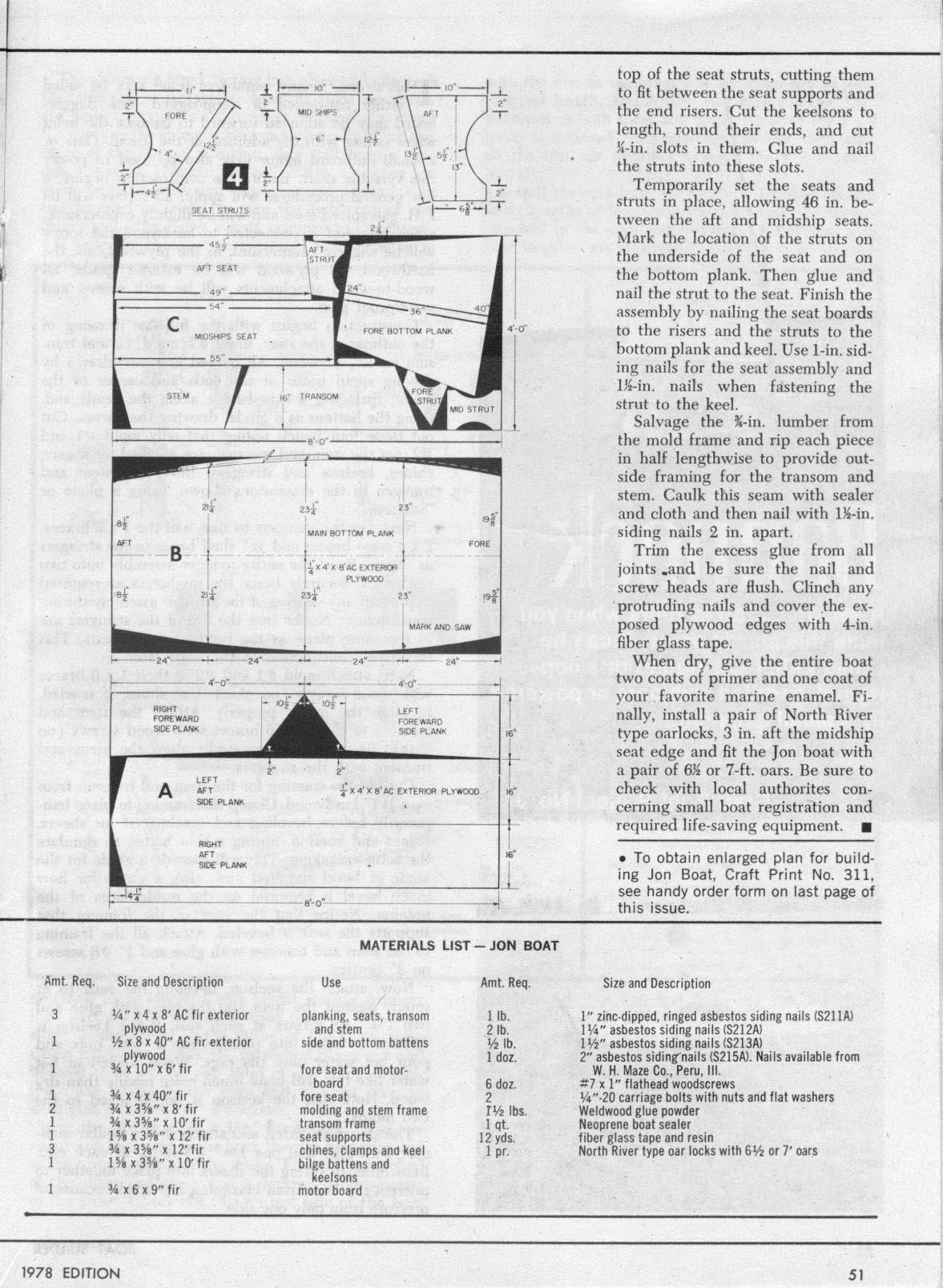 Plywood Jon Boat Plans