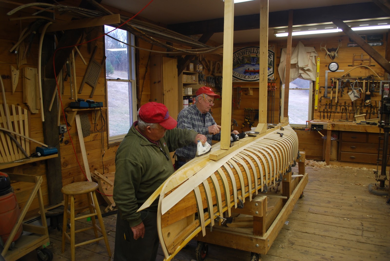 Canoe and kayak building plans use the wood strip building method.