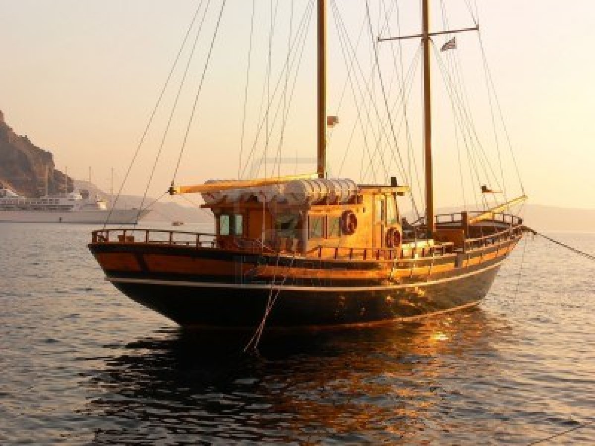 Old Wooden Sailboat