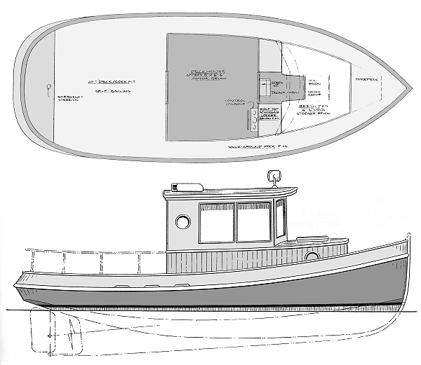 Wooden Tugboat Boat Plans