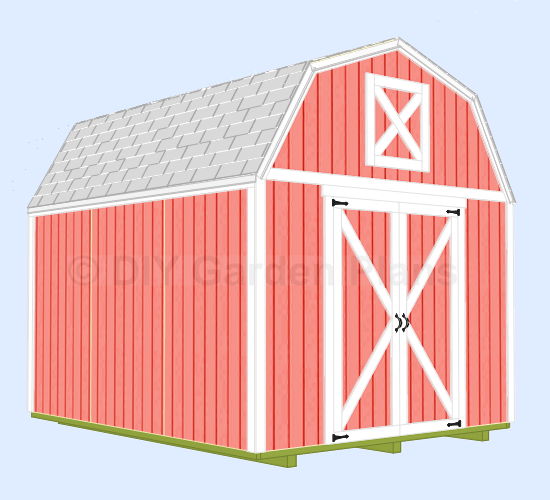 10x12 Gambrel Shed Plans Free How to Build DIY by 