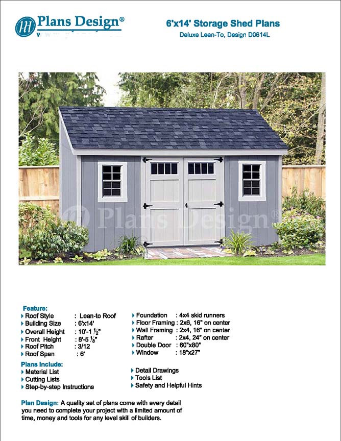 Lean to Shed Plans