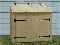 Garbage Can Storage Shed Plans How to Build DIY by