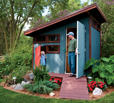 Playhouse Storage Shed Combo How to Build DIY by 