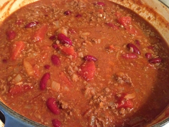 鹿肉のチリビーンズ