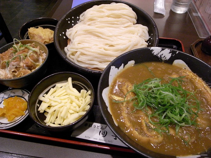 団平・カレーつけ麺大盛り+ミニカツ丼