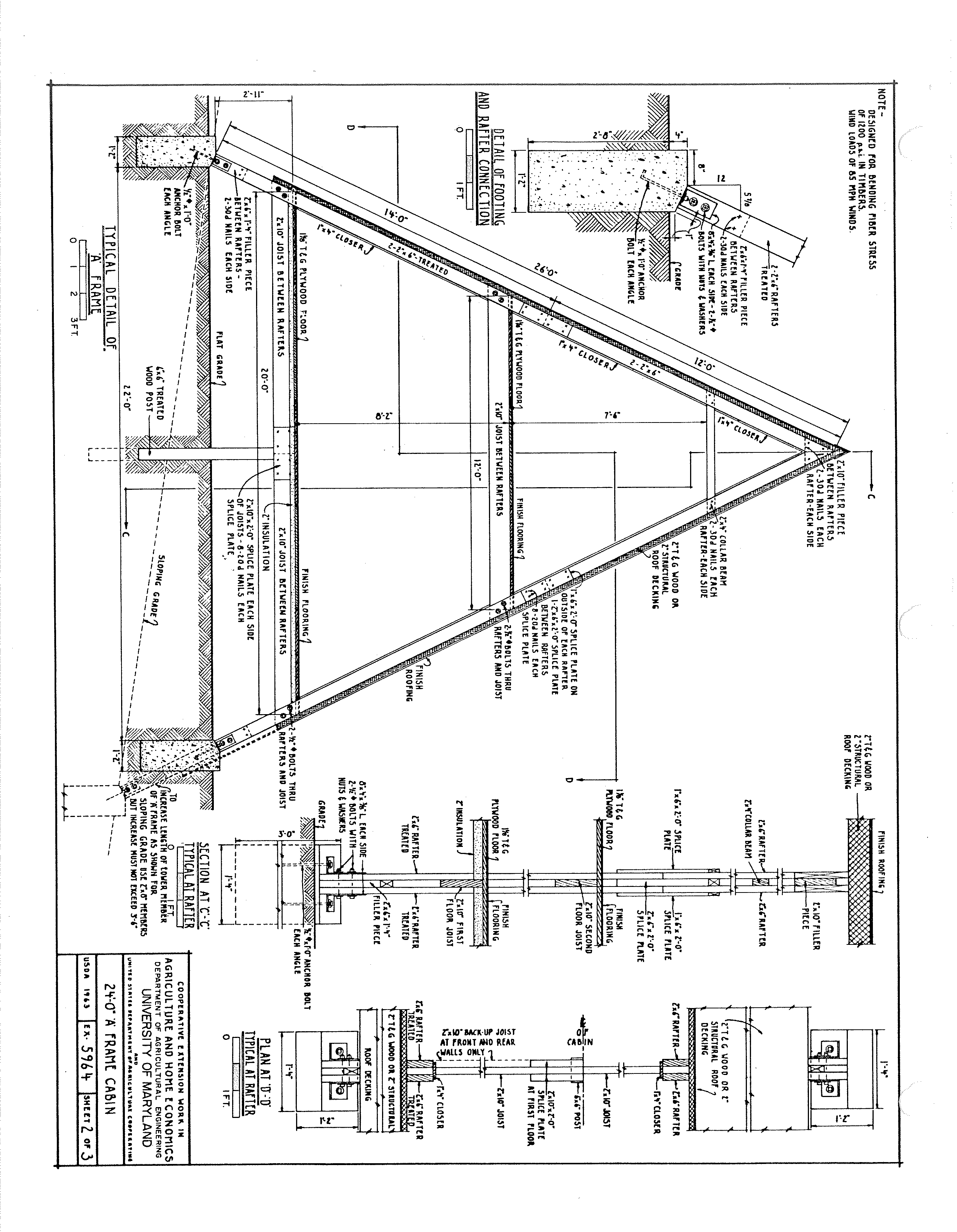 Small a Frame Cabin Plans