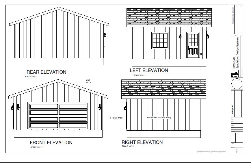 Shed blueprints 16 x 24 Shed Blueprints