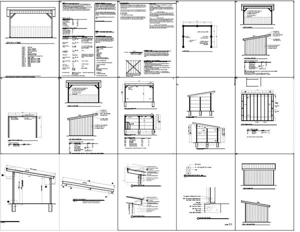 Horse Run in Shed Plans