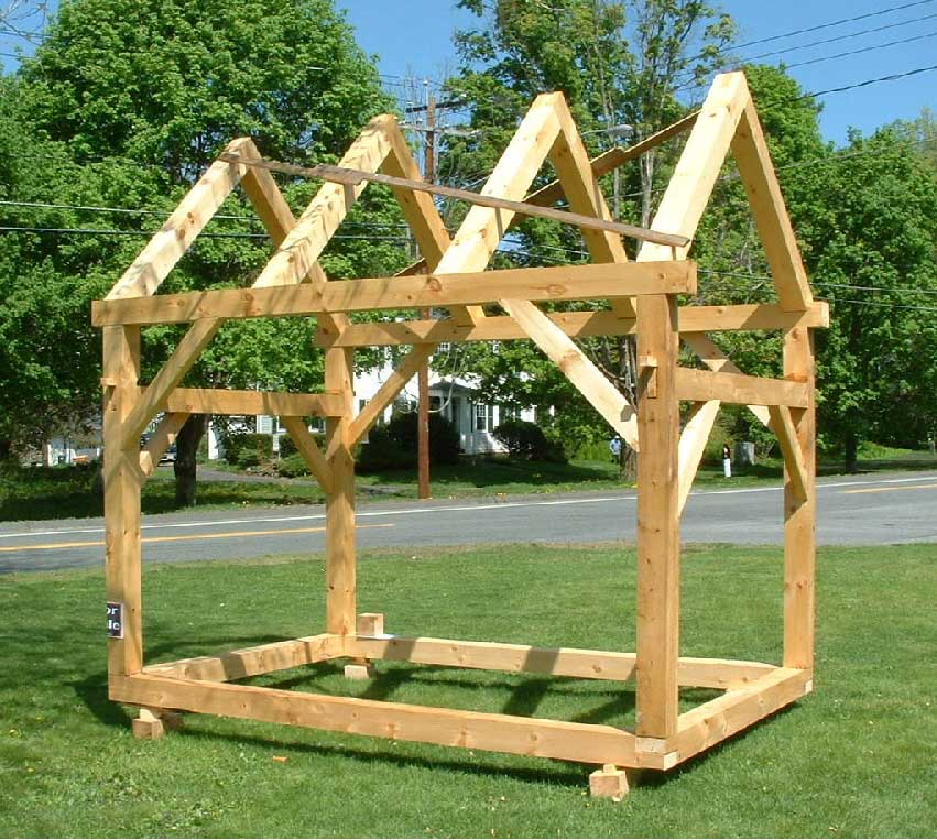 Timber Frame Shed Plans | How to build DIY Shed Step by Step ...
