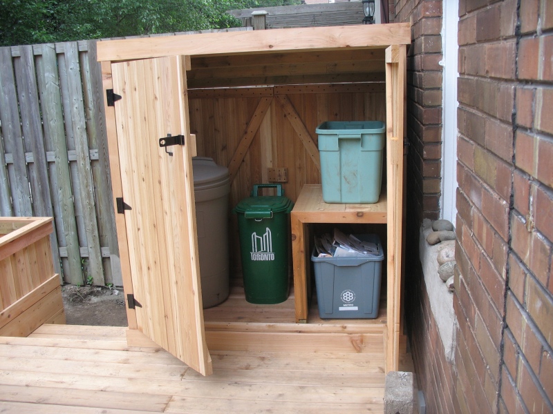 Garbage Can Storage Shed Plans