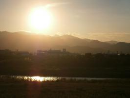 夕日