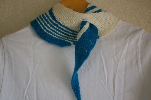 mini striped scarf