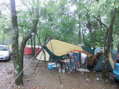 ウェルキャンプ西丹沢 雨天