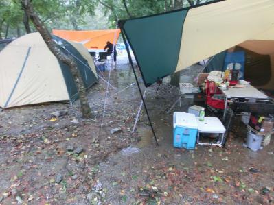 ウェルキャンプ西丹沢 雨天