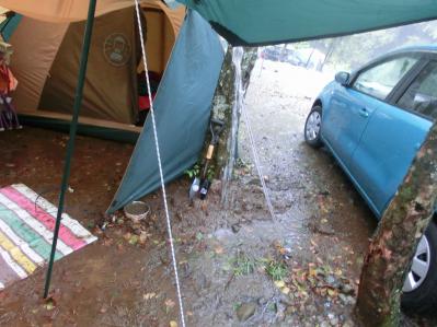 ウェルキャンプ西丹沢 雨天