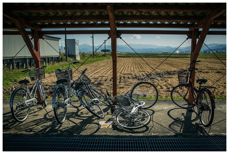 駅の駐輪場
