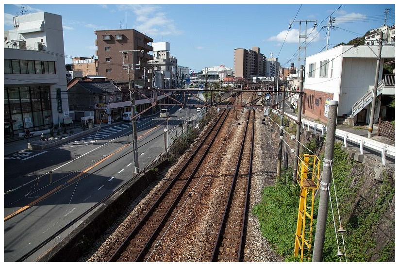 山陽本線、尾道駅方向