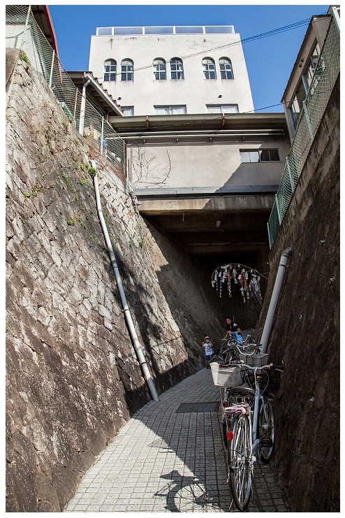 土堂小学校下の路地