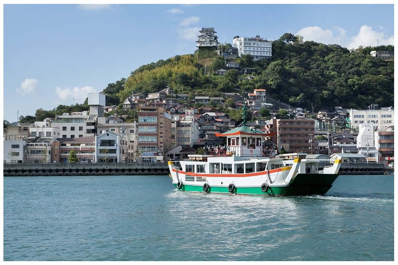 福本渡船渡し場から向島運航の渡船