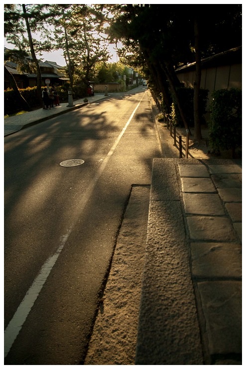 唐招提寺門前夕景