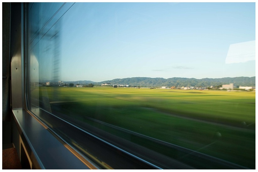 近鉄線特急車窓風景