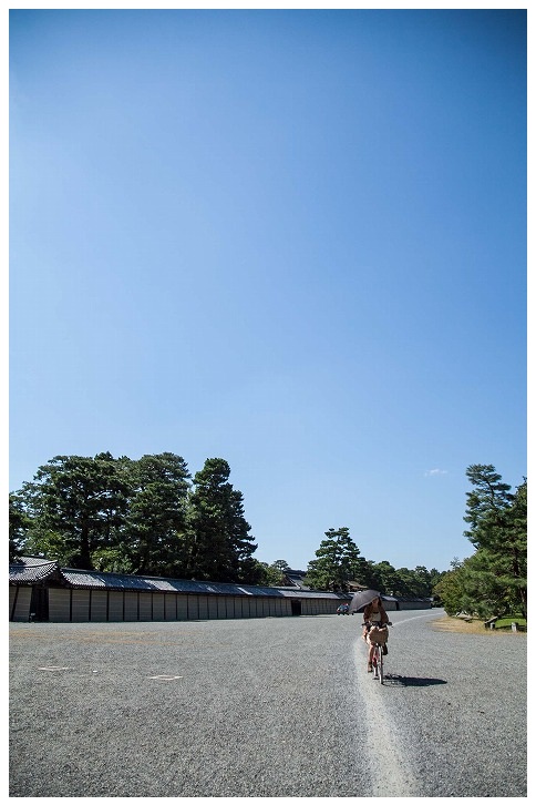 京都御所とママチャリ