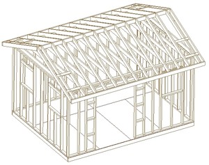 Knowing 16 x 24 shed design  Neks