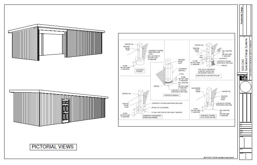 12 X 24 Shed Plans