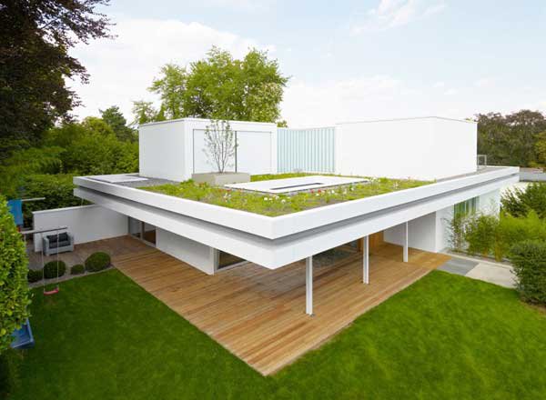 Flat Roof Modern House Plans