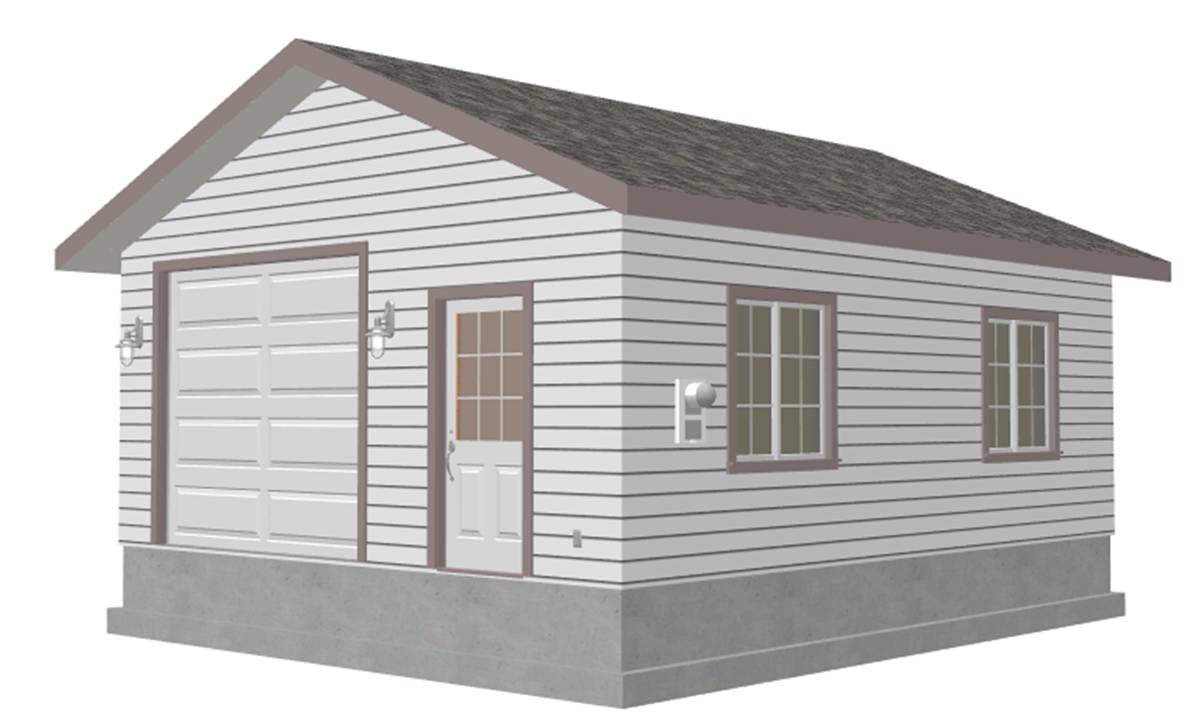 Detached 3 Car Garage Plans