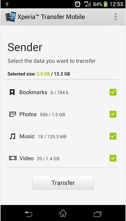 Xperia Transfer Mobile2