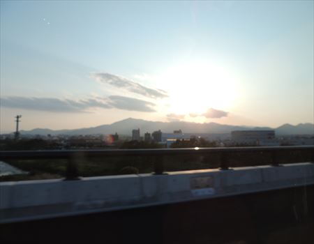 圏央道の夕日