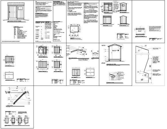 8 X 8 Shed Plans