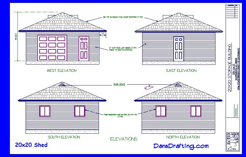 20X20 Shed Plans Free