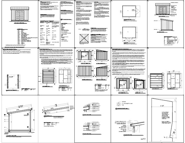 Lean to Shed Plans Free PDF