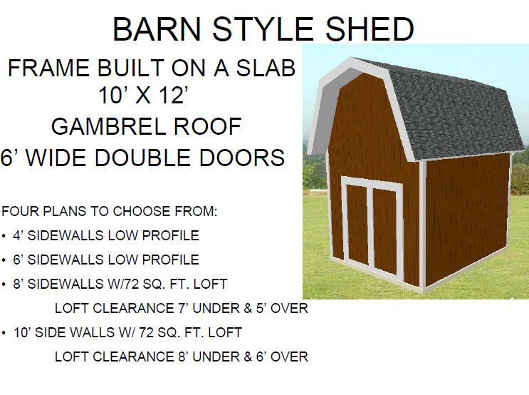 Barn Style Storage Shed Plans Free - Get Access To 12 000 Shed Plans ...