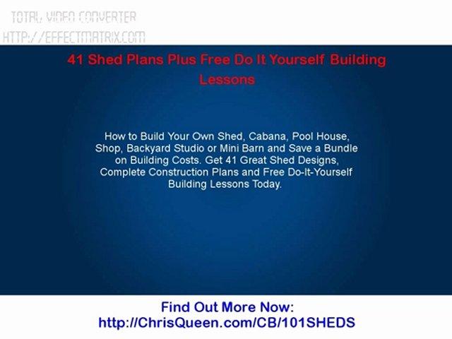 Do It Yourself Barn Shed Plans - How to learn DIY building Shed ...