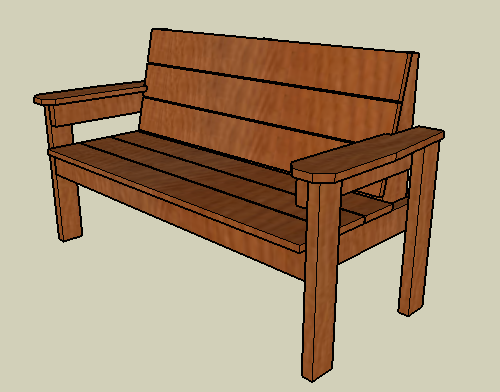 Simple Outdoor Wood Bench Plans