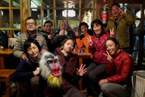 燕山荘18僕らに、周戸さん越後ご夫妻山下祐輝くんと-121231