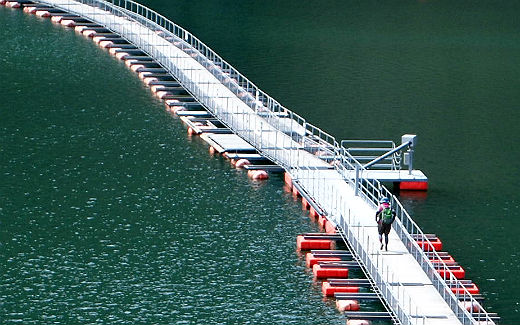 麦山の浮橋