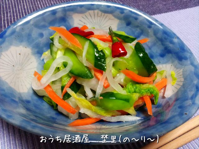 白菜と色々野菜の浅漬け