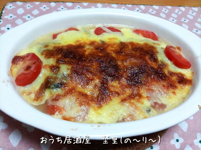 ロール白菜の豆乳グラタン