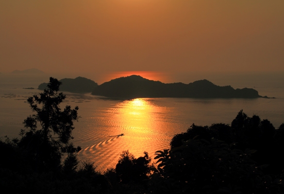 高島夕景
