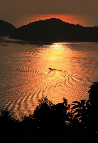 高島夕景