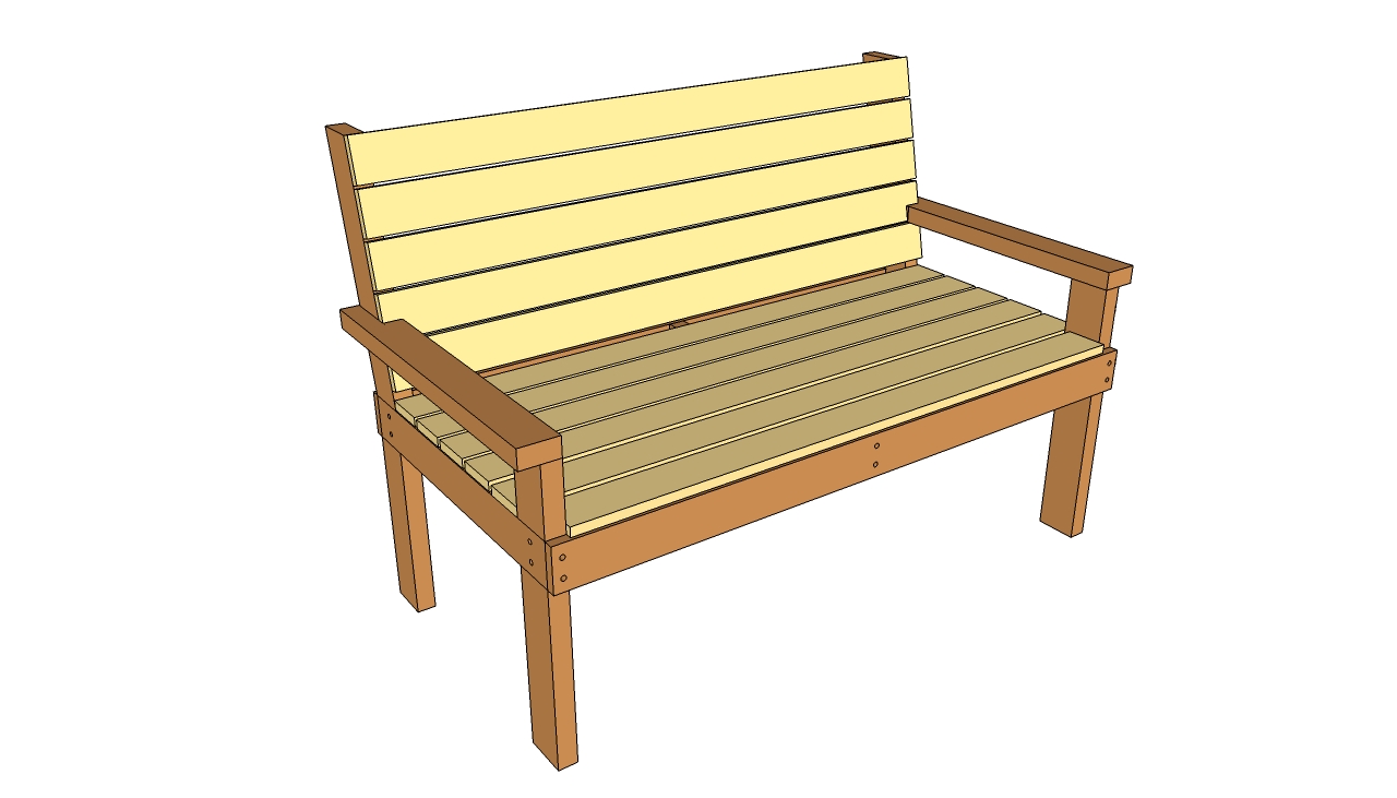 Wood Park Bench Plans Free