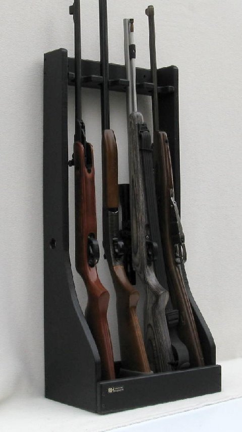 Wood Rifle Rack Woodworking Ideas